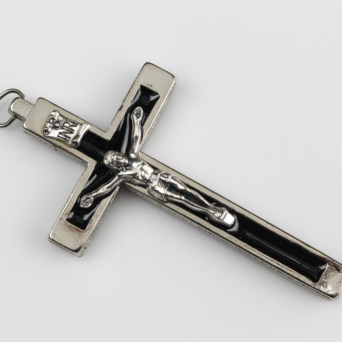 BULK 12 Silver Papal Crucifix Cross Charm Pendant by TIJC SP1110B