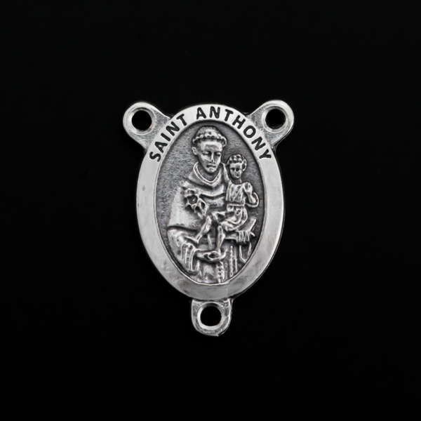 Saint Anthony Rosary Centerpiece - Patron of Lost Objects, the Elderly, and Expectant Mothers