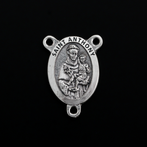 Saint Anthony Rosary Centerpiece - Patron of Lost Objects, the Elderly, and Expectant Mothers