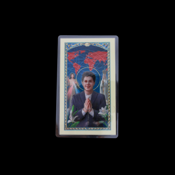 Saint Carlos Acutis Laminated Holy Card