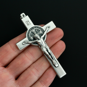 Large Saint Benedict Crucifix Cross 3-1/8 inches long