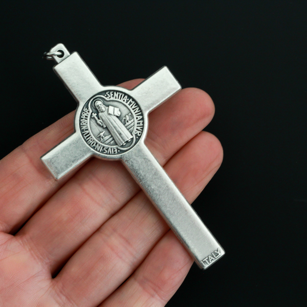 Large Saint Benedict Crucifix Cross 3-1/8 inches long