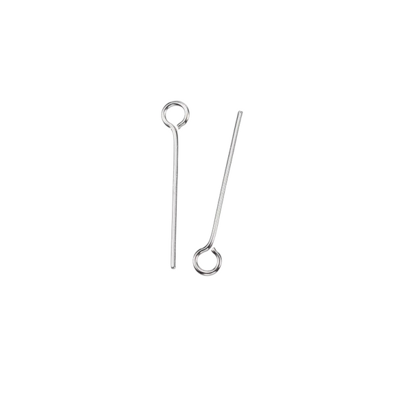 Stainless Steel Eye Pins 16mm long x 0.8mm (20 Gauge) 200pcs