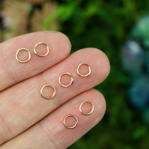 Gunmetal Large Oval Jump Rings - 20 Pieces