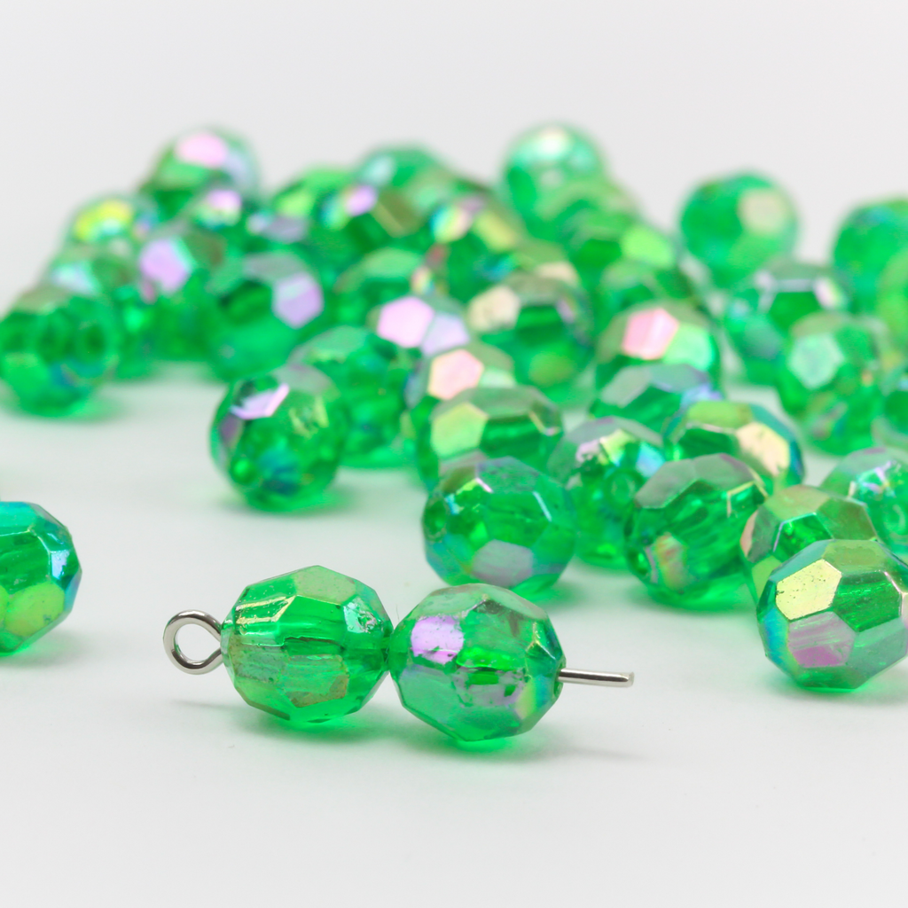 Chengmu 4mm Round Green Glass Beads for Jewelry Making 900pcs Faceted  Spherical Crytal Spacer Beads Assortments Supplies Accessories for Bracelet