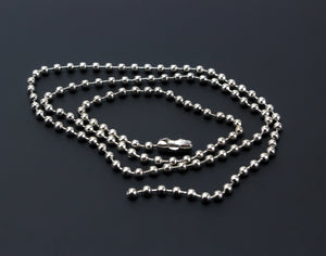 Silver Plated Ball Chain Necklace 18 inch Long