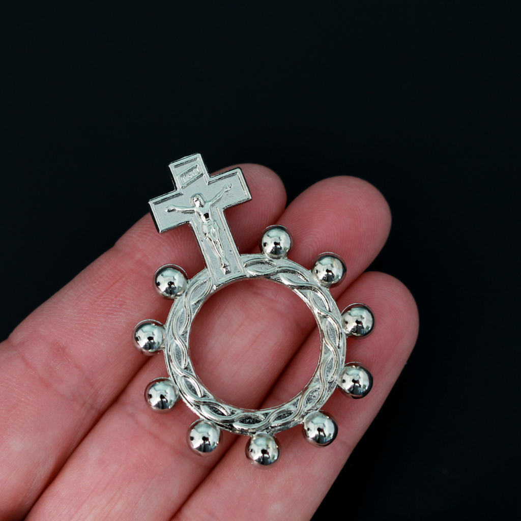 Bronze Finish Rosary Ring - 50/pk - [Consumer]Autom