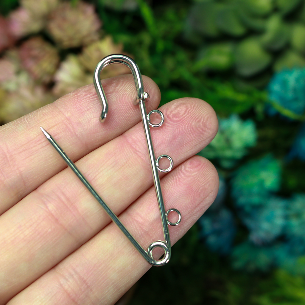 Safety Pin Brooch | Jewelry Making Supplies | Small Devotions 